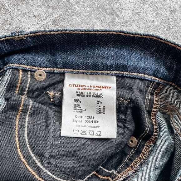 Citizens of Humanity Kelly Low Rise Bootcut Dark Wash Size 29 - Picture 8 of 9
